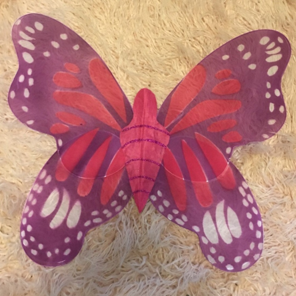 Large Purple and Pink Butterfly Fairy Wings